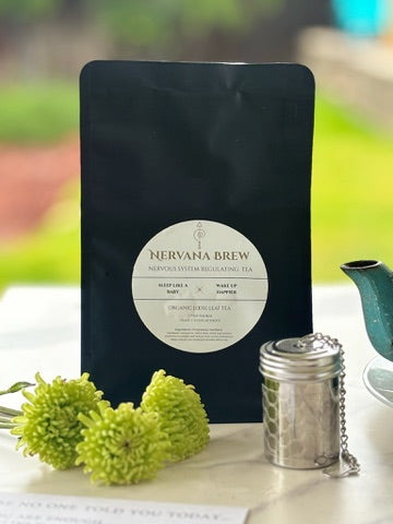 Nervana Brew 2oz Bag + Stainless Steel Tea Infuser